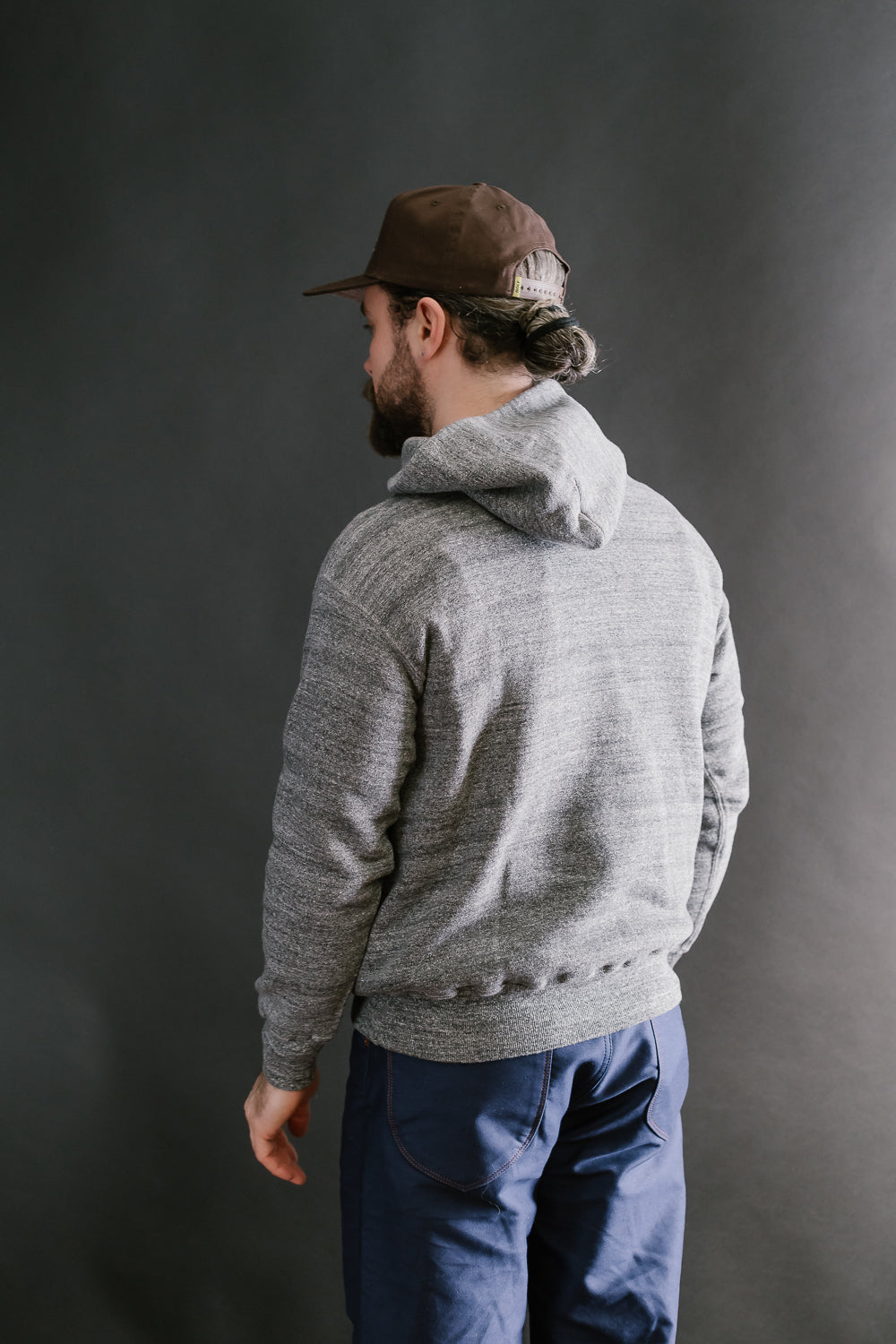 Lot 86002 - Loop Wheel Sweat Hoodie - Heather Charcoal
