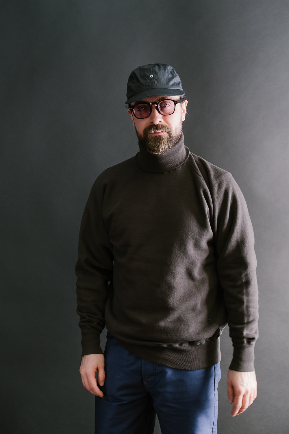 Lot 86013 - Loop Wheel Turtleneck Sweat Shirt - Sumikuro