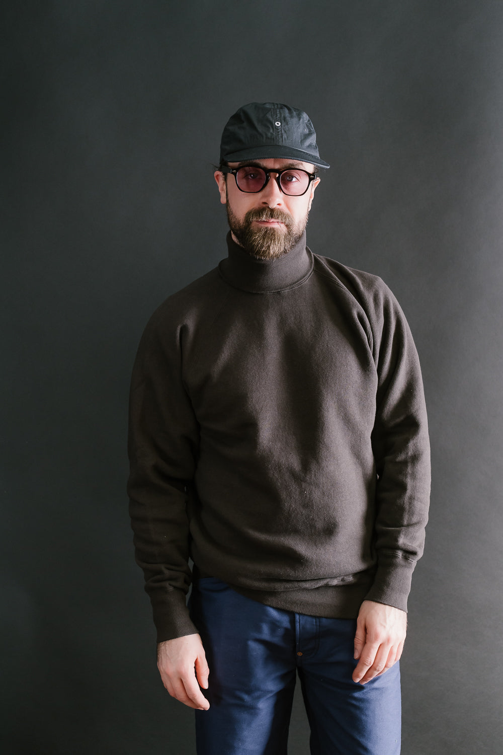 Lot 86013 - Loop Wheel Turtleneck Sweat Shirt - Sumikuro