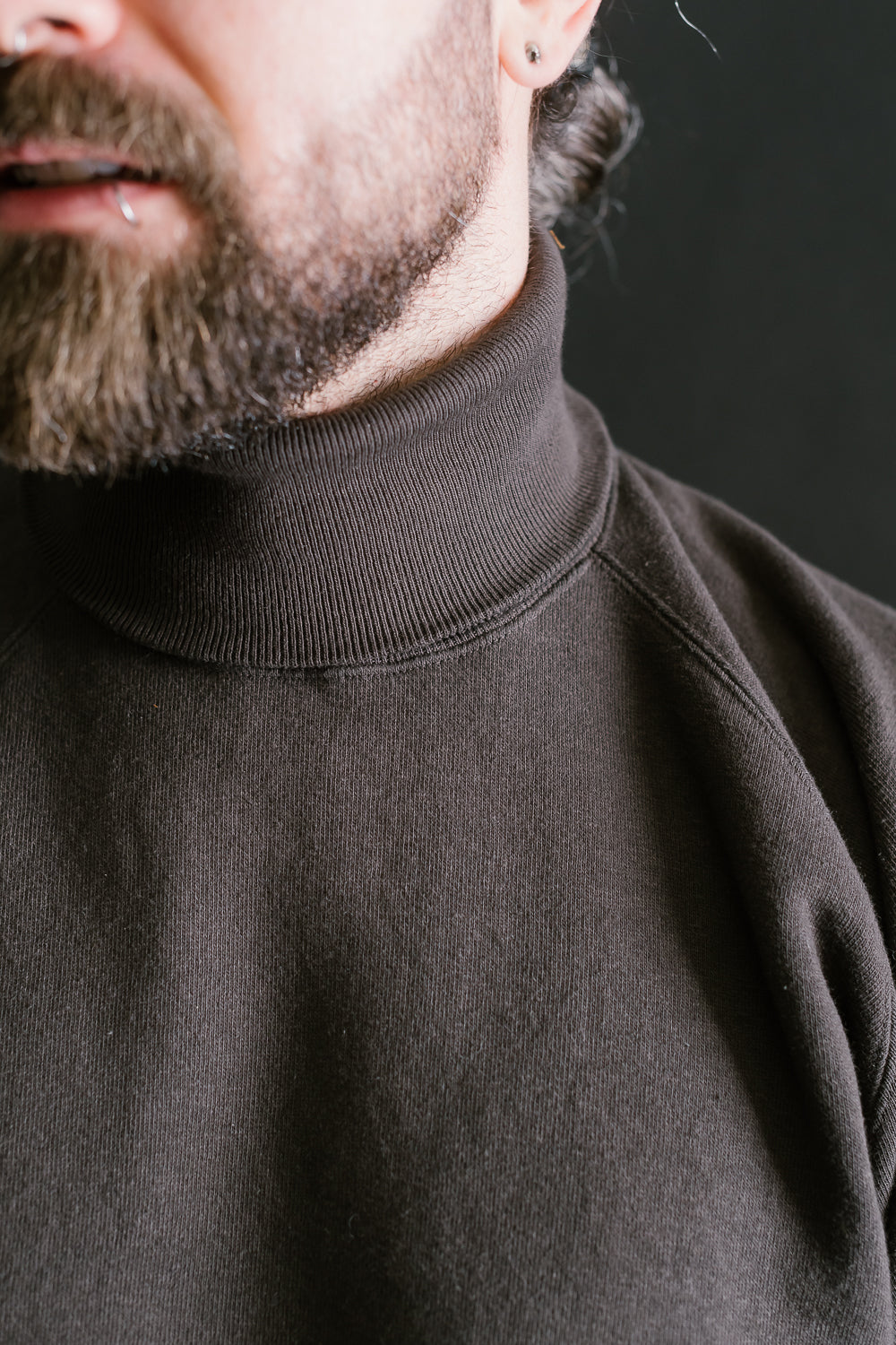 Lot 86013 - Loop Wheel Turtleneck Sweat Shirt - Sumikuro