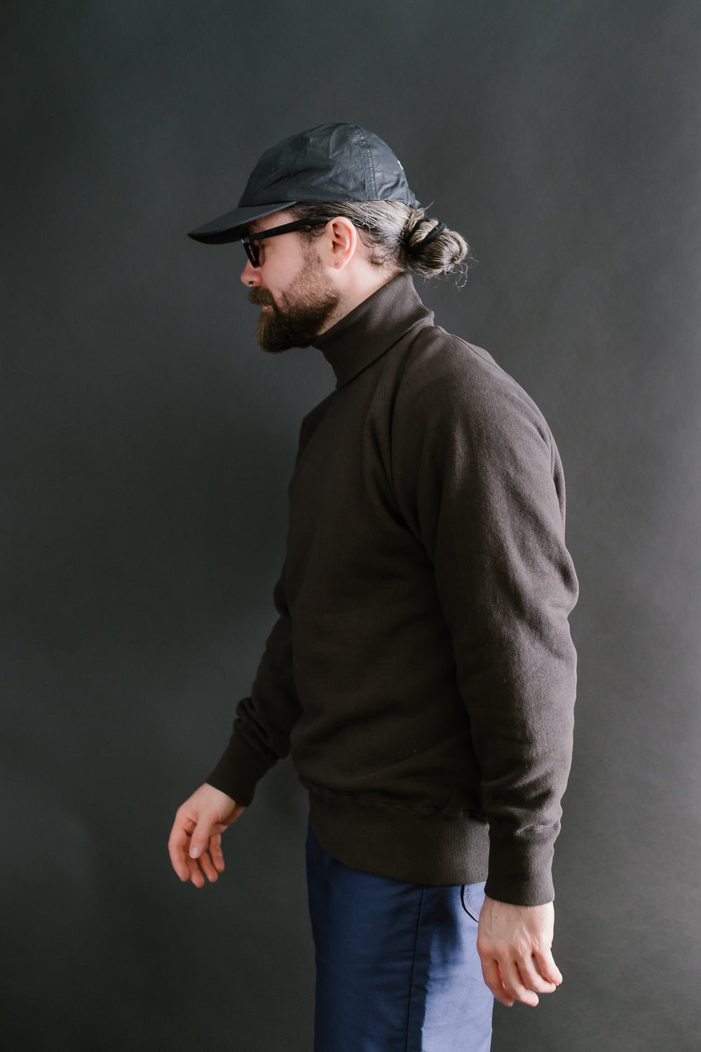 Lot 86013 - Loop Wheel Turtleneck Sweat Shirt - Sumikuro