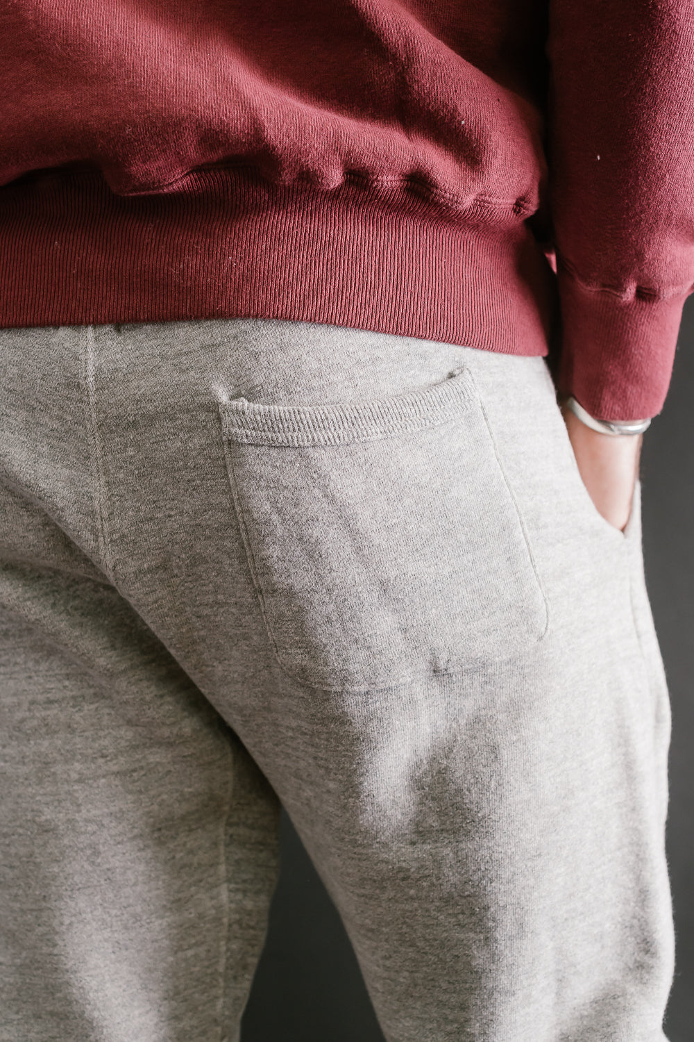 Lot 87006 - Loop Wheel Sweatpants - Heather Grey