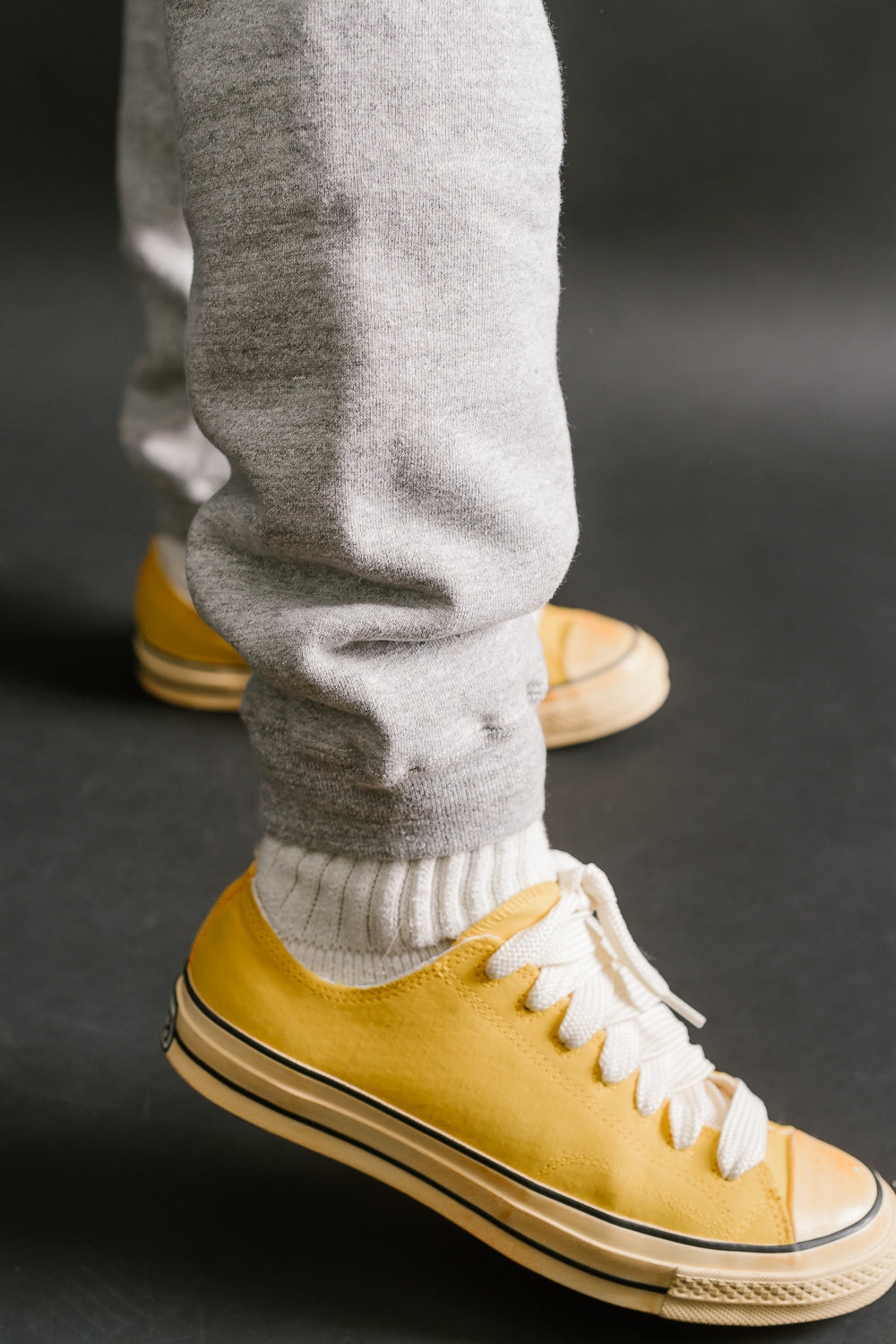 Lot 87006 - Loop Wheel Sweatpants - Heather Grey