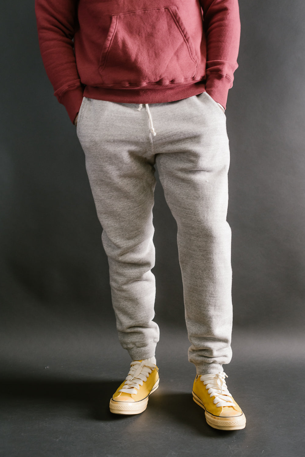 Lot 87006 - Loop Wheel Sweatpants - Heather Grey