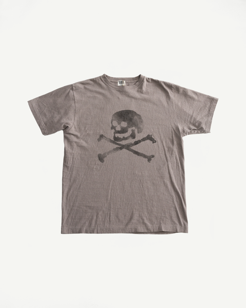 ダルクスポーツ スカルエンジェルグラフィック Tシャツ グレー dubble-wroks-5.4oz-raffy-