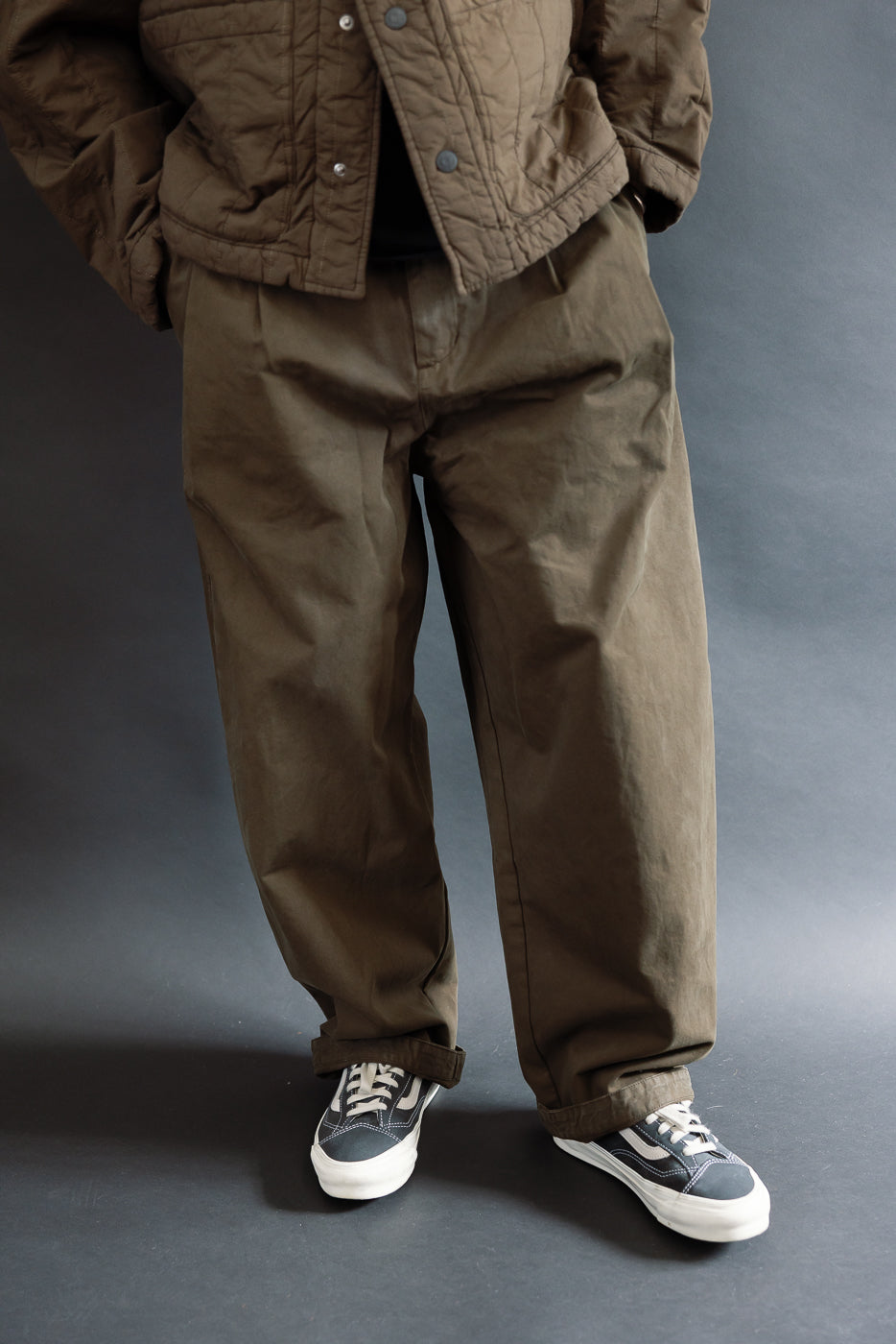 M-C-001 - Ambassador Pants Gabardine Satin - Java Brown