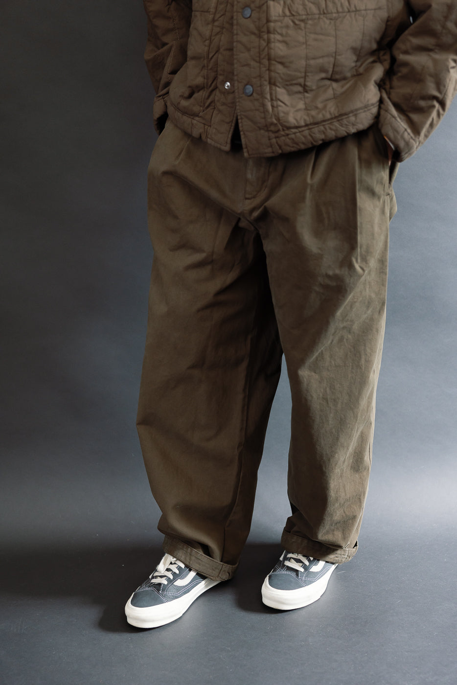 M-C-001 - Ambassador Pants Gabardine Satin - Java Brown