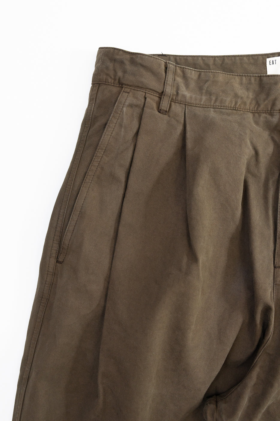 M-C-001 - Ambassador Pants Gabardine Satin - Java Brown