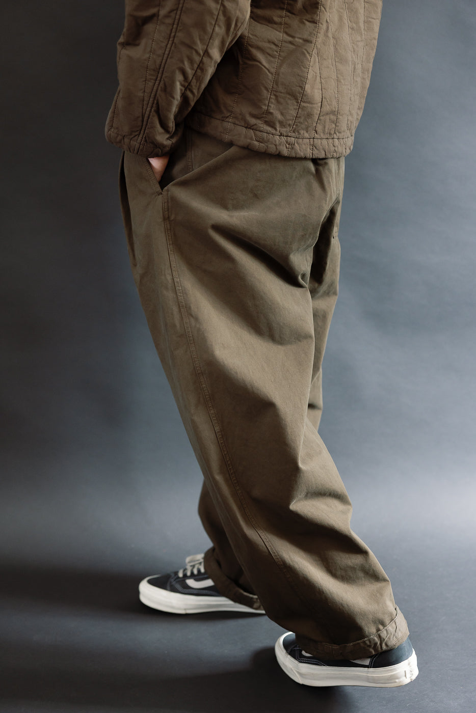 M-C-001 - Ambassador Pants Gabardine Satin - Java Brown