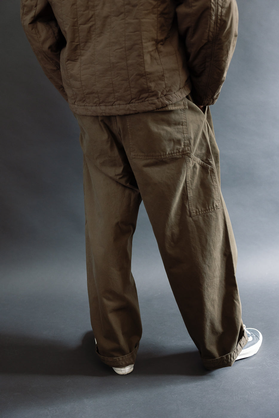 M-C-001 - Ambassador Pants Gabardine Satin - Java Brown
