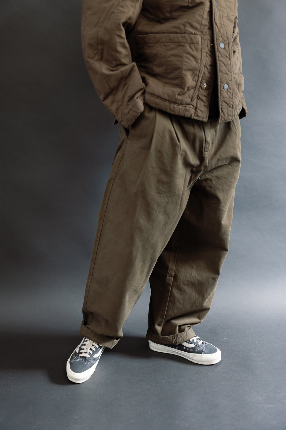 M-C-001 - Ambassador Pants Gabardine Satin - Java Brown