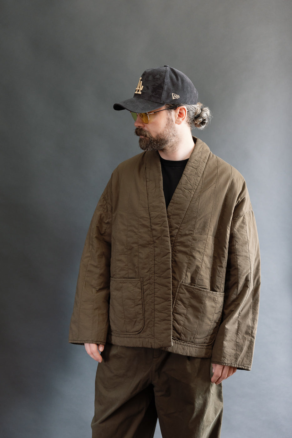 M-B-006 - Edo Jacket Quilted Cotton - Java Brown