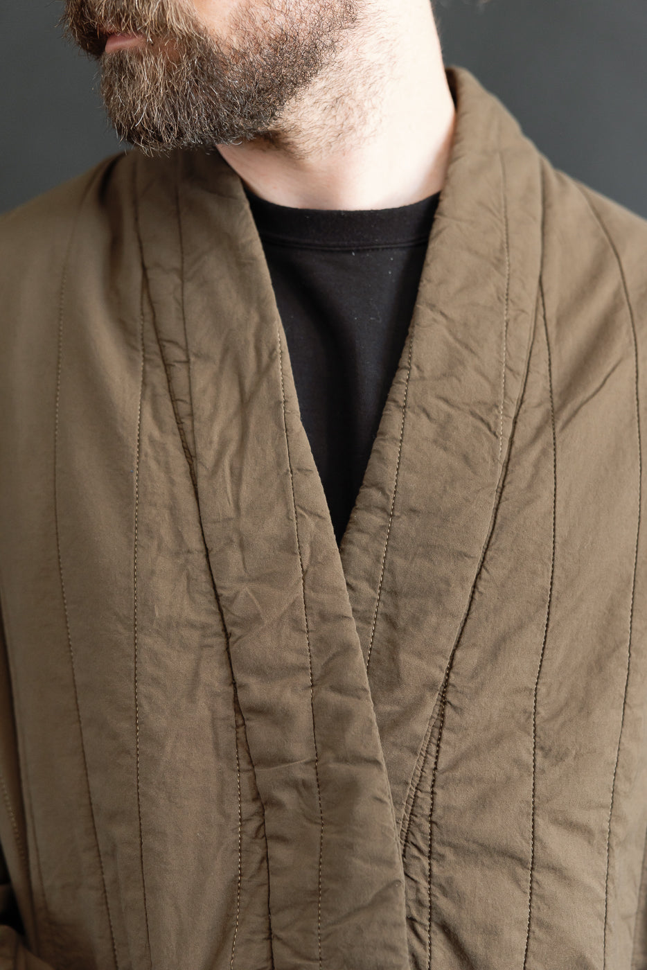 M-B-006 - Edo Jacket Quilted Cotton - Java Brown