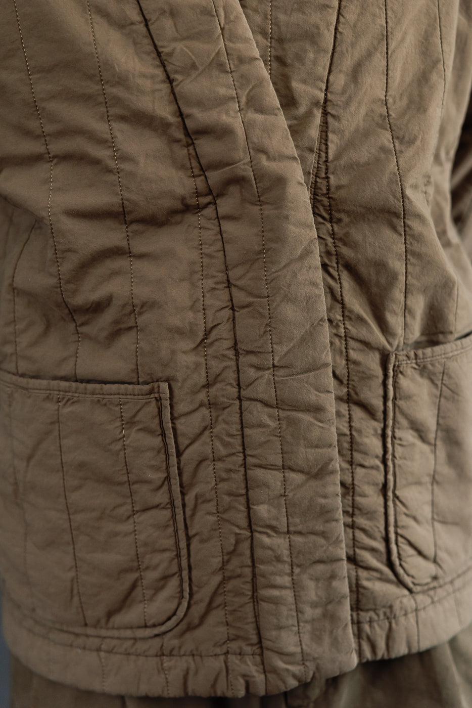 M-B-006 - Edo Jacket Quilted Cotton - Java Brown