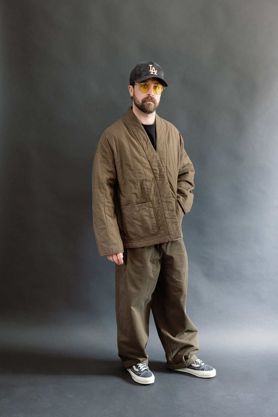 M-B-006 - Edo Jacket Quilted Cotton - Java Brown