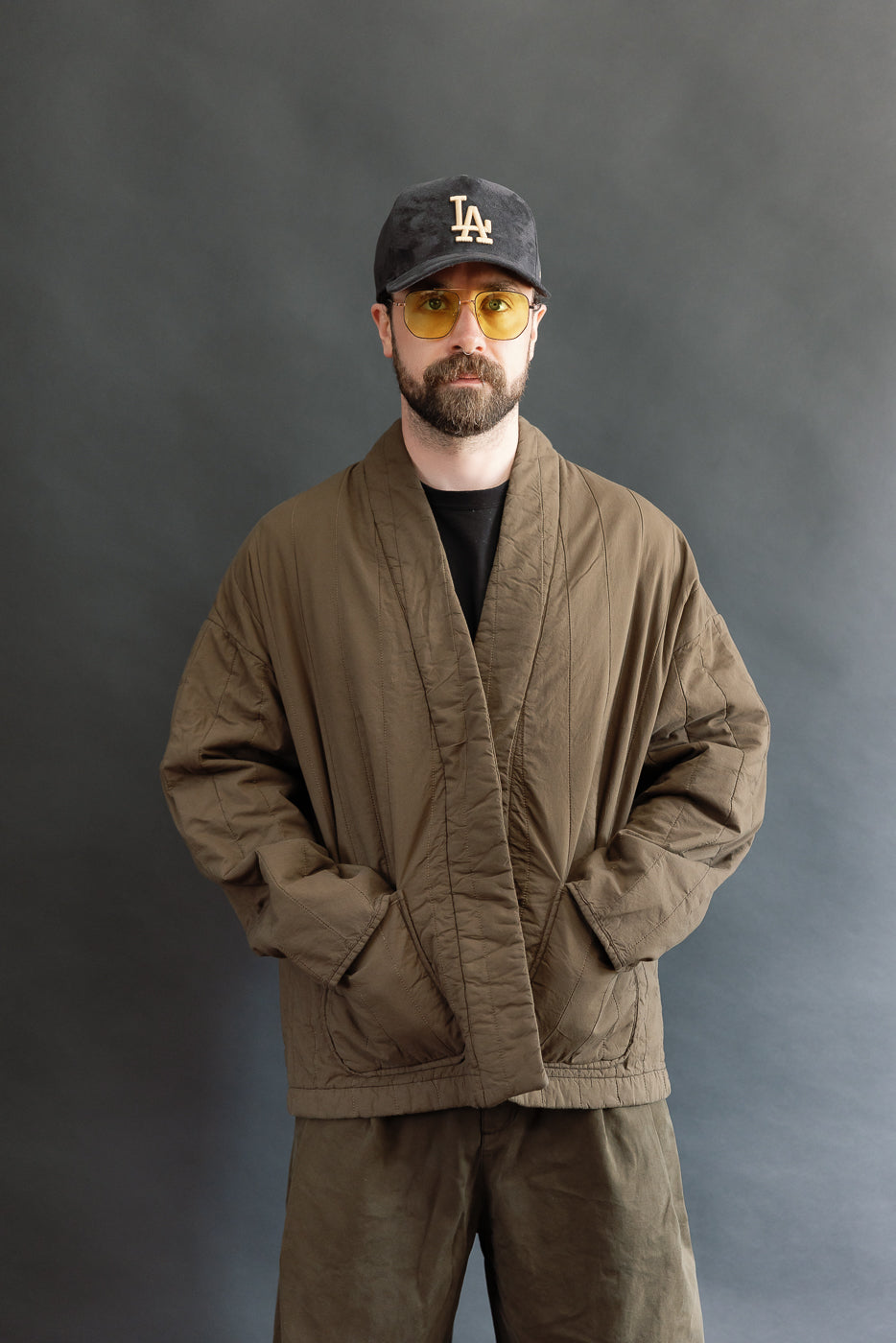 M-B-006 - Edo Jacket Quilted Cotton - Java Brown