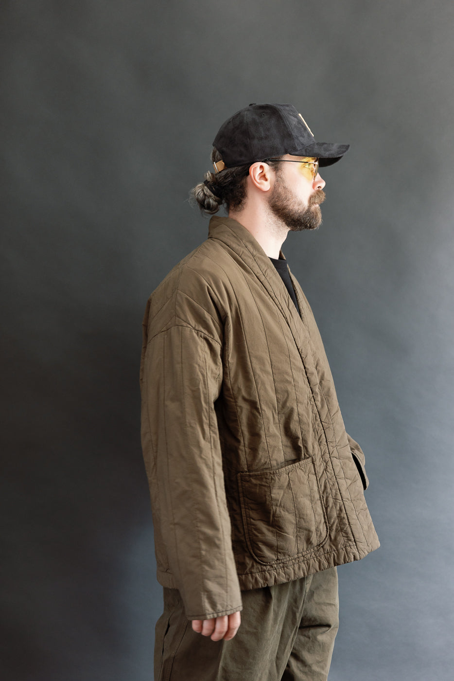 M-B-006 - Edo Jacket Quilted Cotton - Java Brown