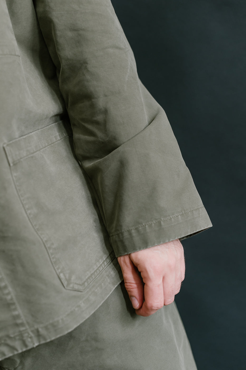 M-B-004 - Coach Jacket Nebraska Cotton - Fossil Green