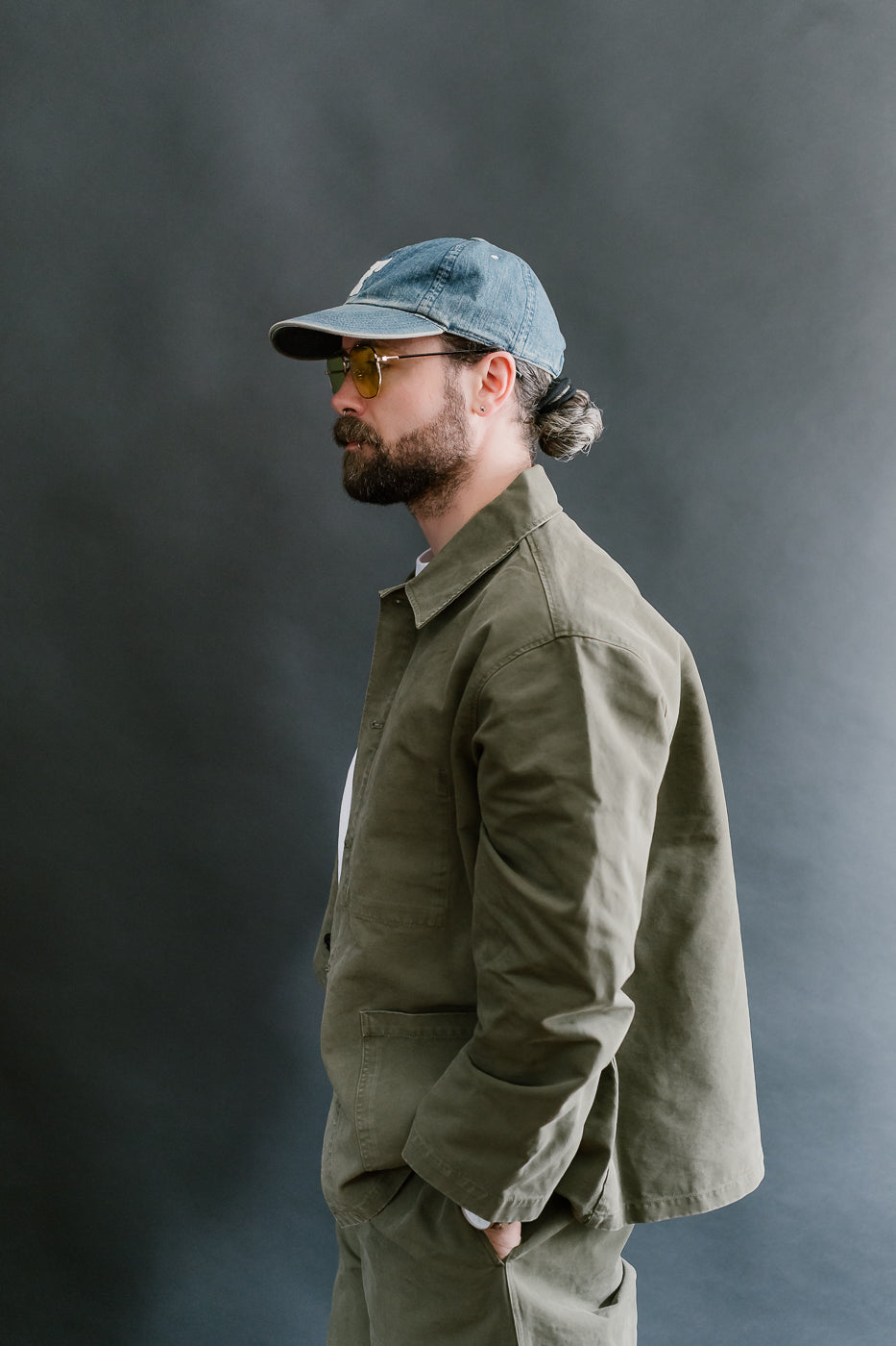 M-B-004 - Coach Jacket Nebraska Cotton - Fossil Green