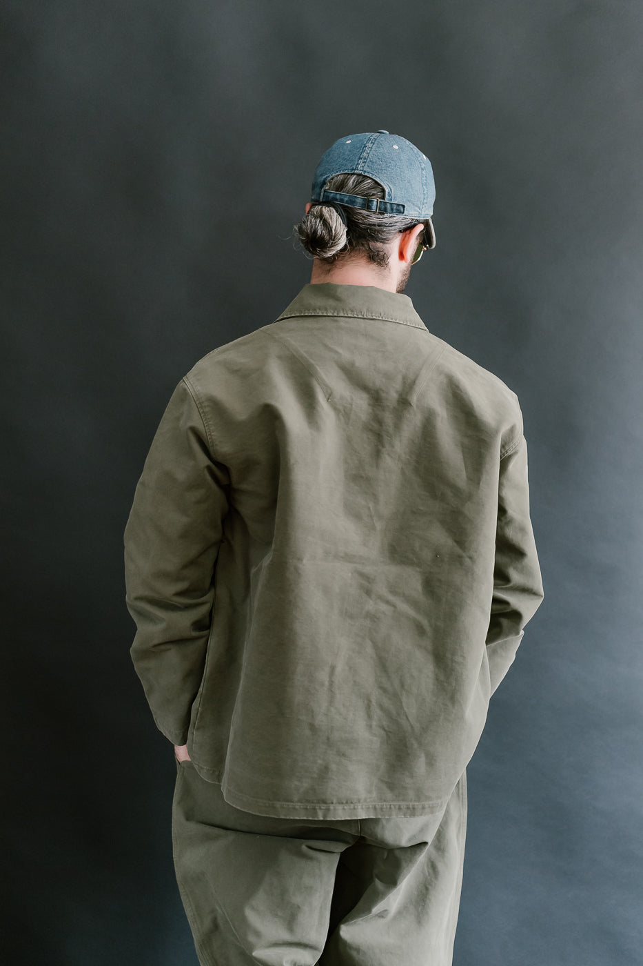 M-B-004 - Coach Jacket Nebraska Cotton - Fossil Green