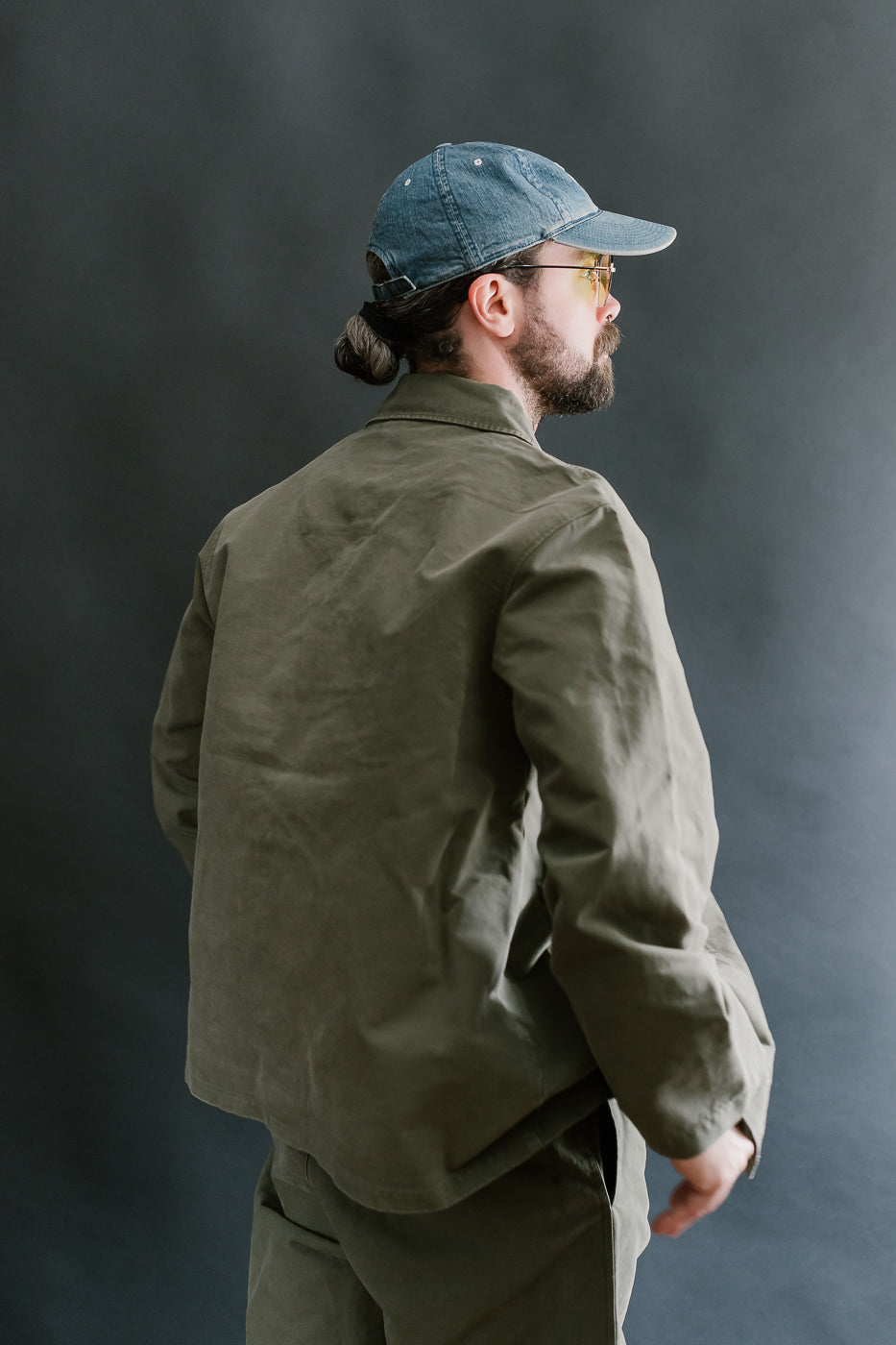 M-B-004 - Coach Jacket Nebraska Cotton - Fossil Green
