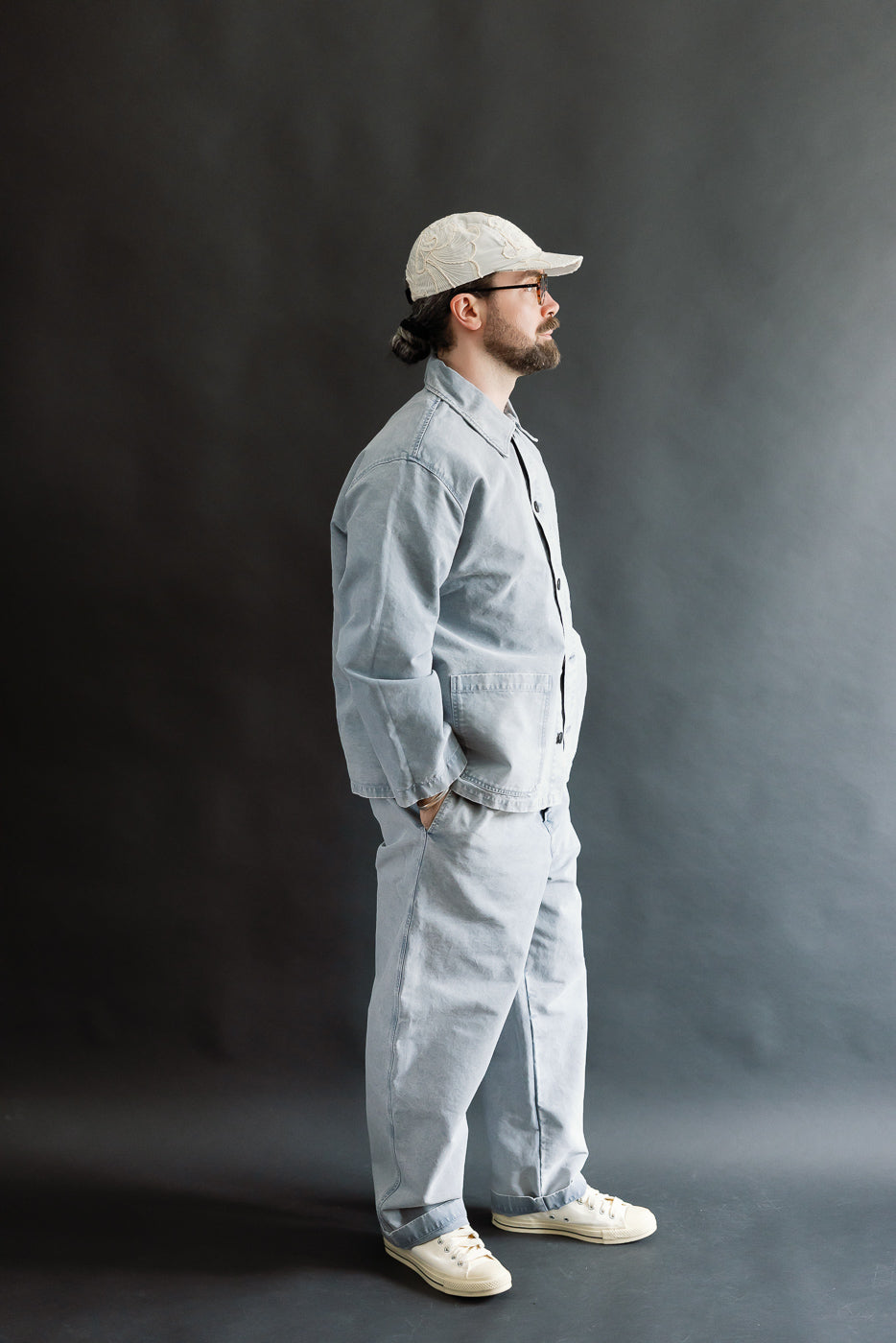M-B-006 - Coach Jacket Nebraska Cotton - Coastal Blue | Dant