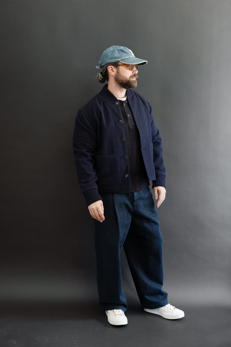 Full body side view of a 5'9