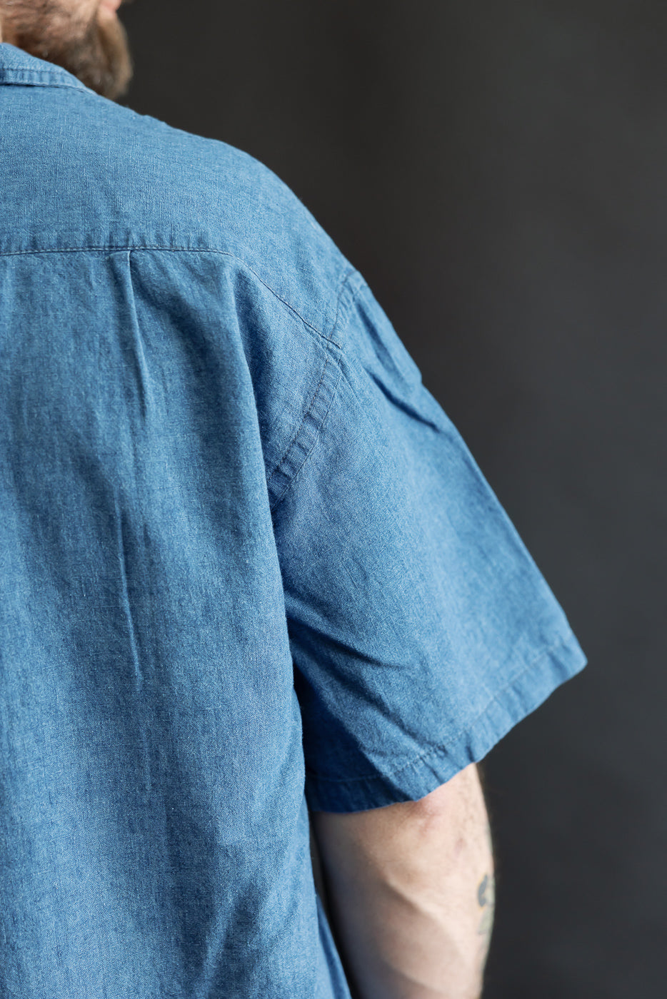 Close-up of male model 5'9