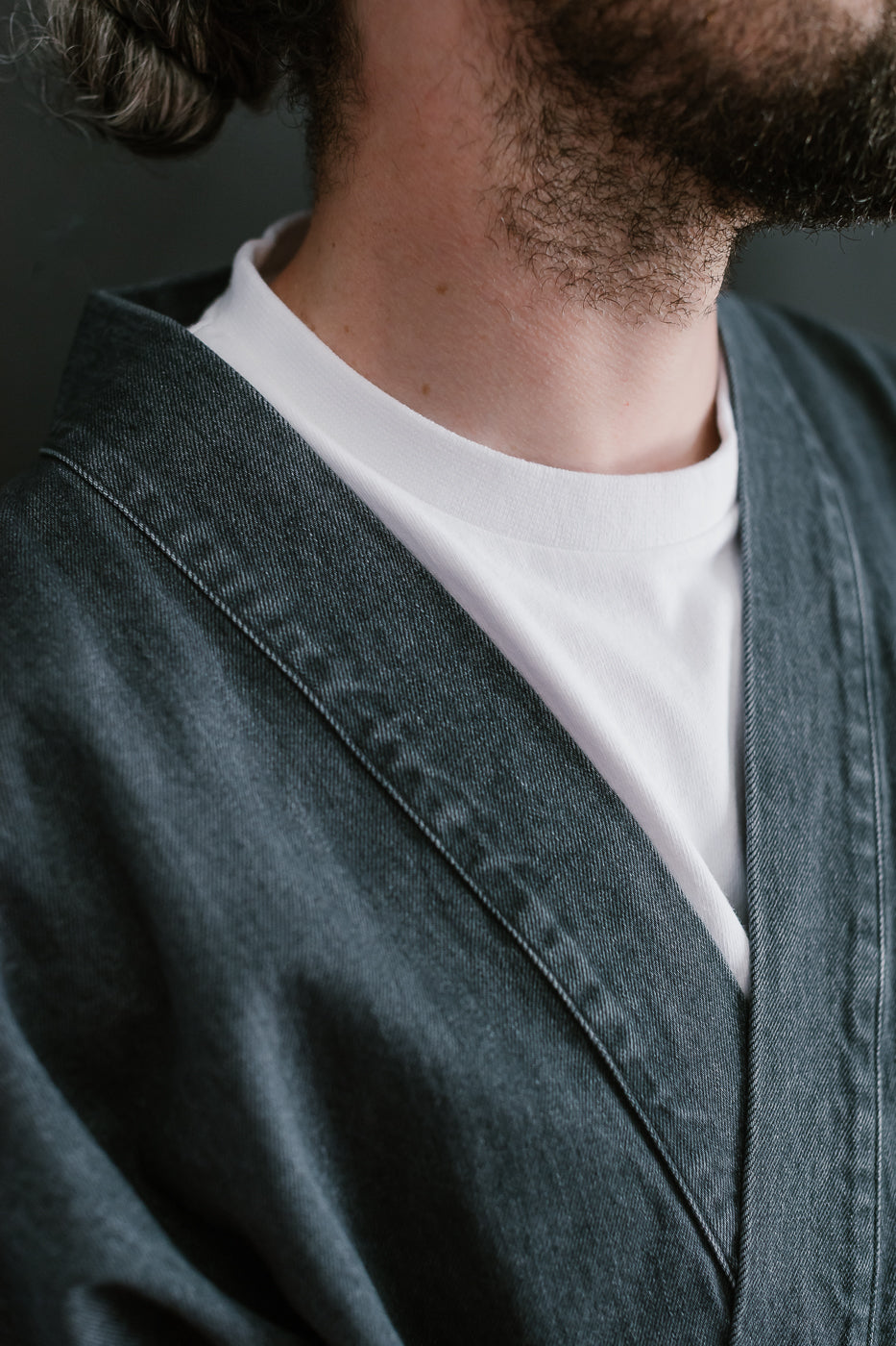 M-I-008 - Shogun Kimono Griffin Denim - Asphalt