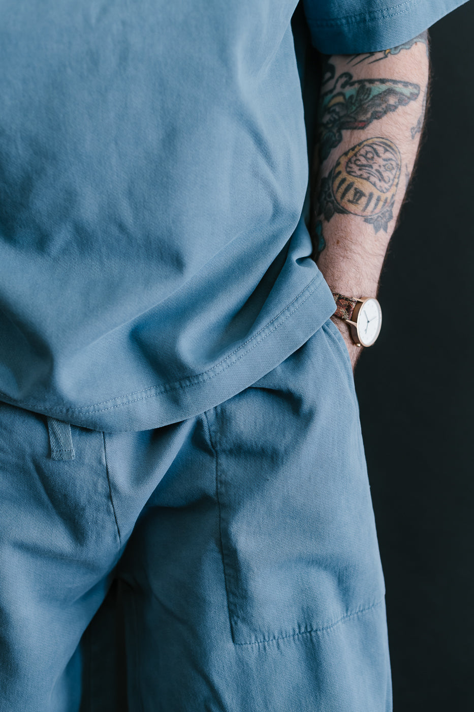 M-J-0001 - Power T Twill Jersey - Gaz Blue