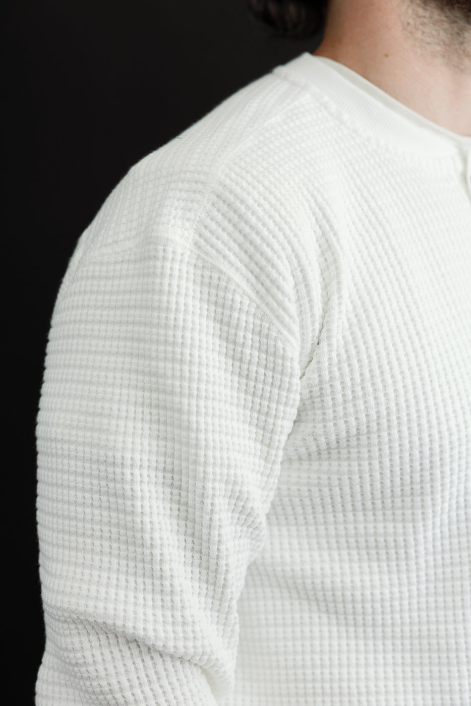 Close-up of male model (5'9
