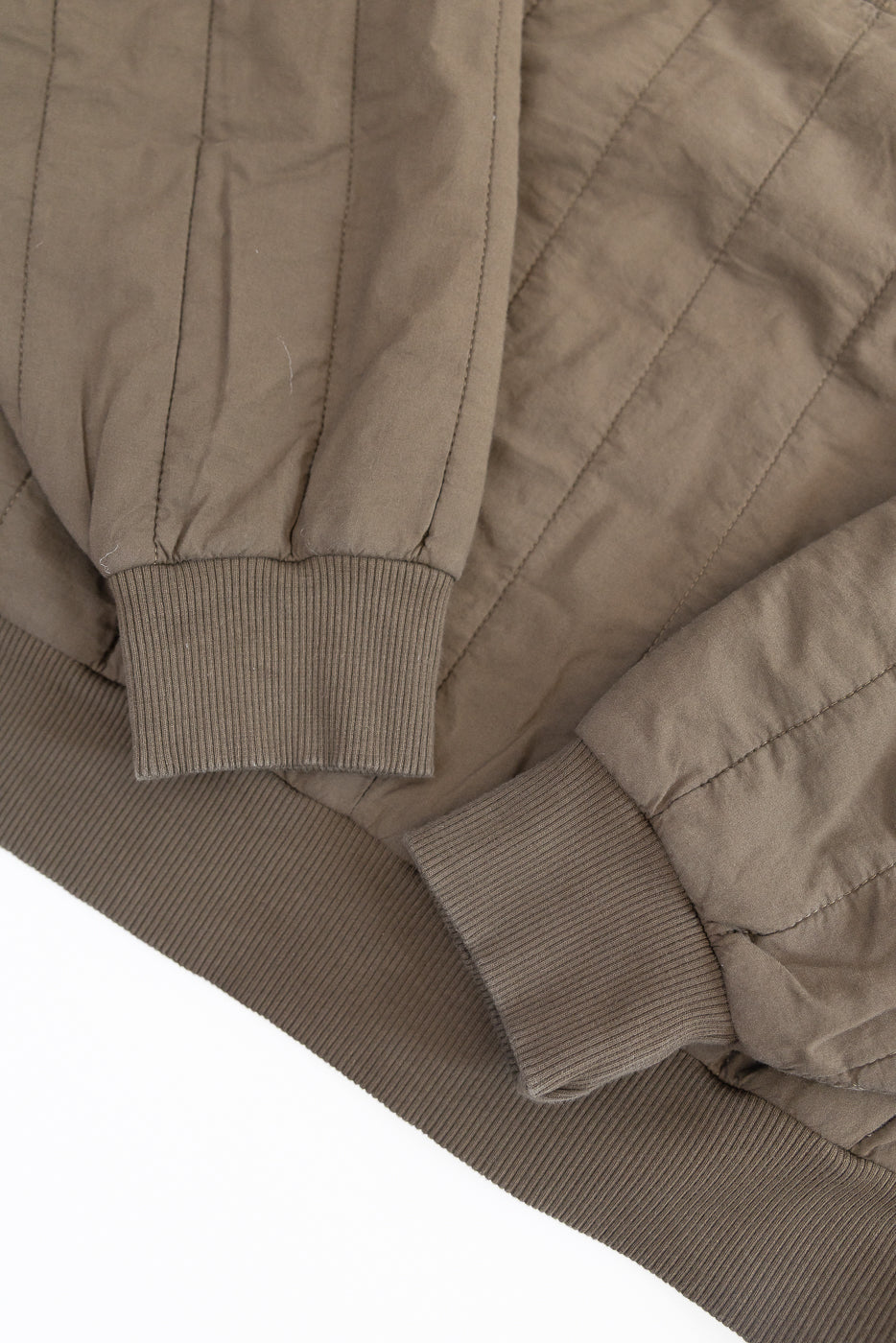 M-J-002 - Oslo Sweater Quilted Cotton - Java Brown