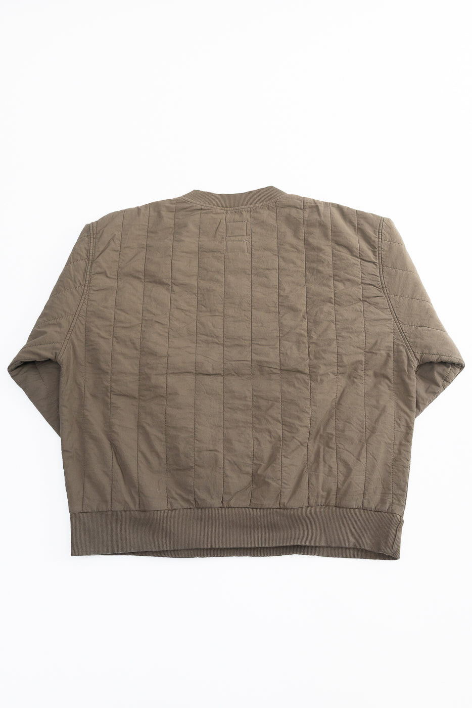 M-J-002 - Oslo Sweater Quilted Cotton - Java Brown