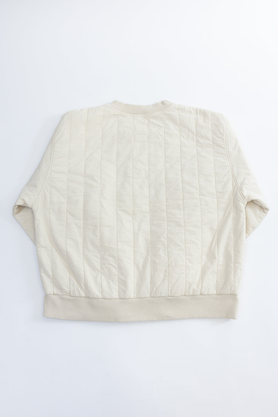 M-J-002 - Oslo Sweater Quilted Cotton - Ecru