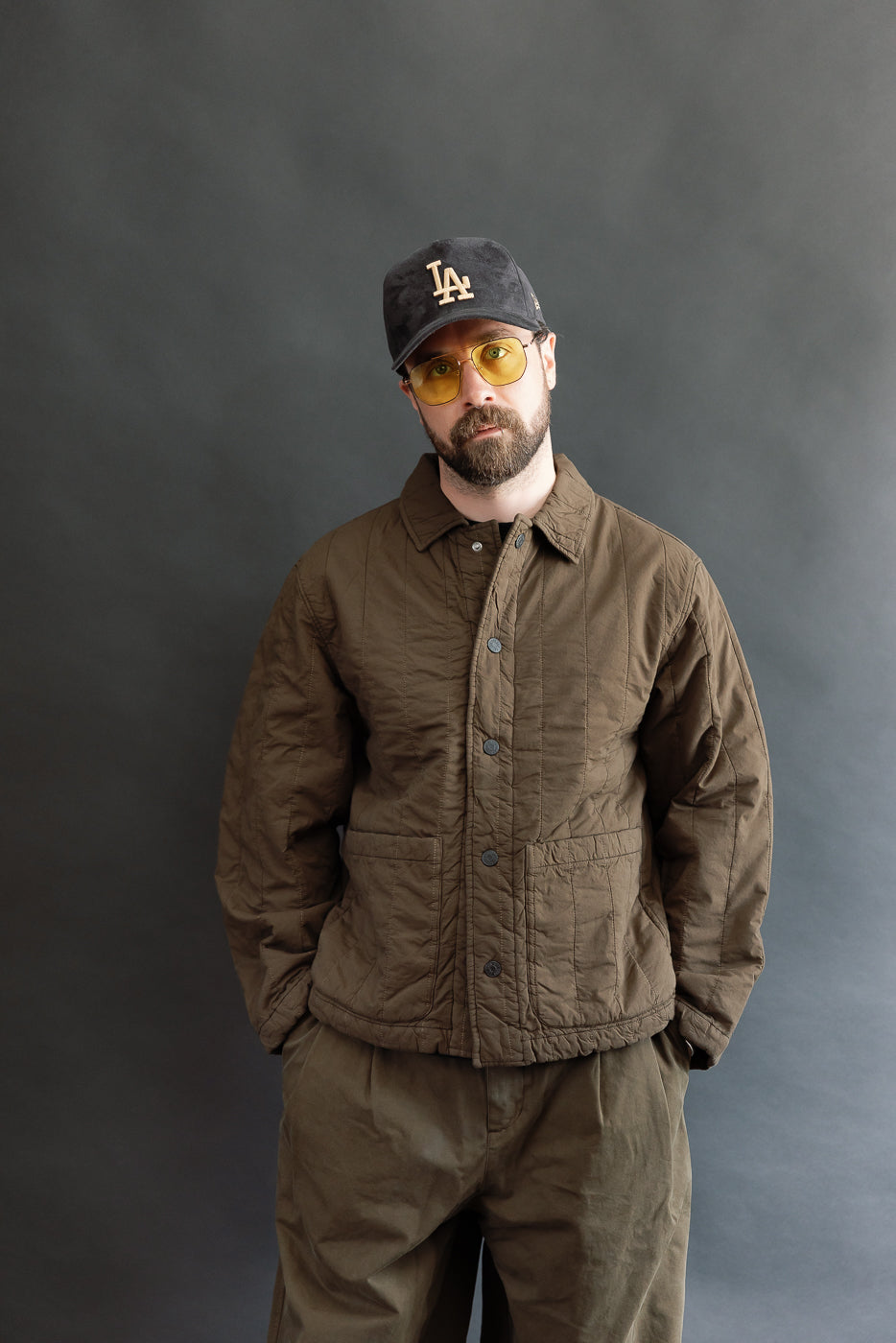 M-B-003 - Sonora Jacket Quilted Cotton - Java Brown