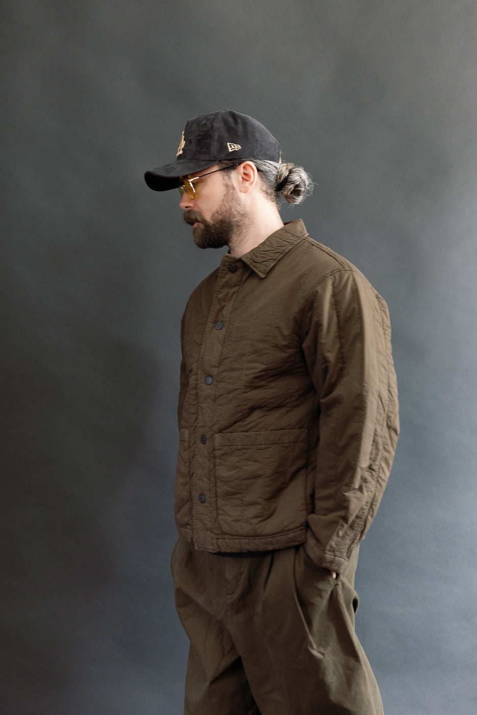 M-B-003 - Sonora Jacket Quilted Cotton - Java Brown