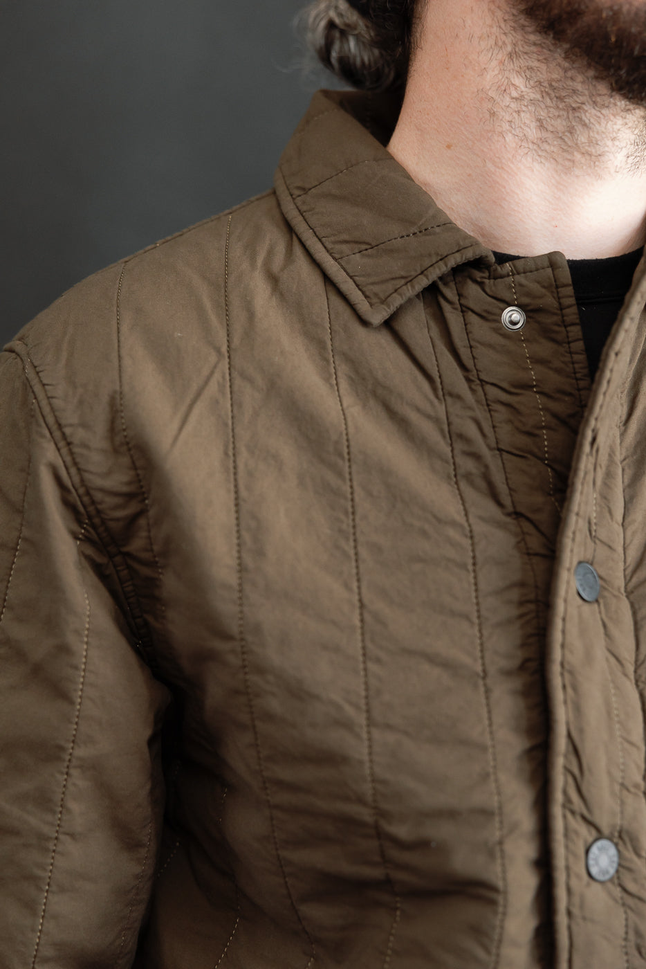 M-B-003 - Sonora Jacket Quilted Cotton - Java Brown
