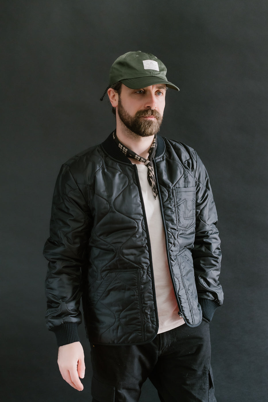 M-Z-A-NOS - Type 2 Frostbite Quilted Nylon Jacket - Black