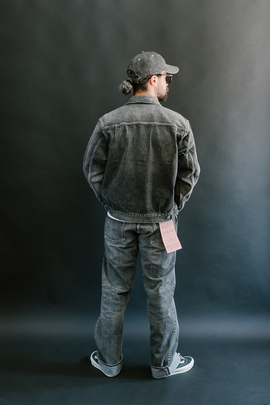 0105BKHW - 13.7oz Black Selvedge Denim Dartford - Wide Fit