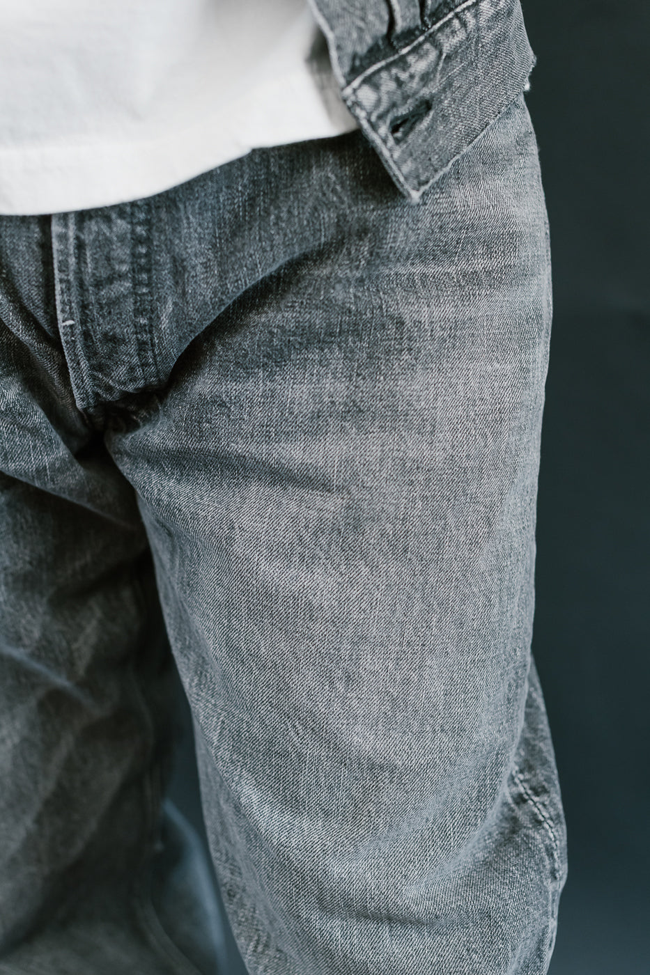 0105BKHW - 13.7oz Black Selvedge Denim Dartford - Wide Fit
