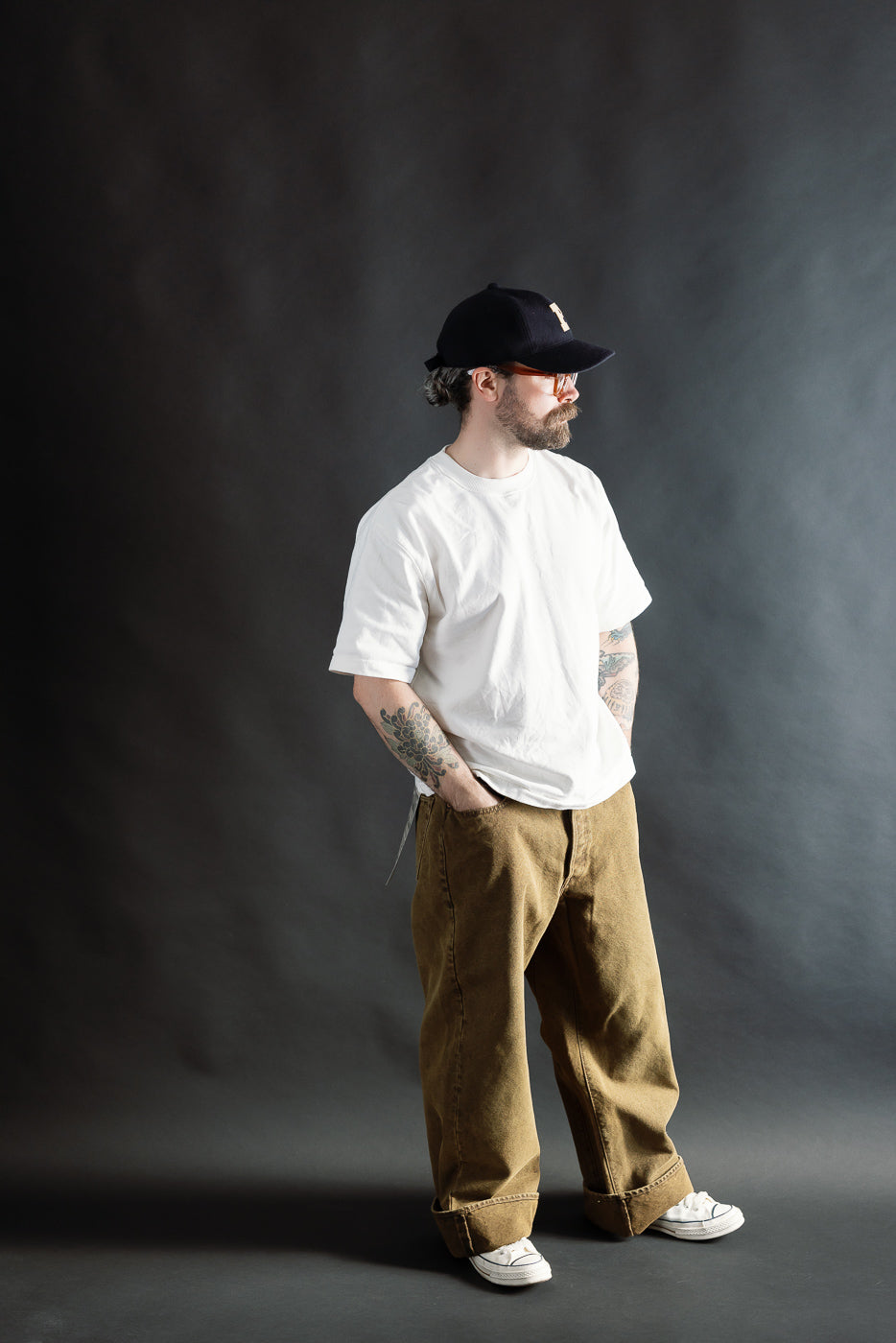 1137CA - Duke 3 Canvas Trousers - Brown