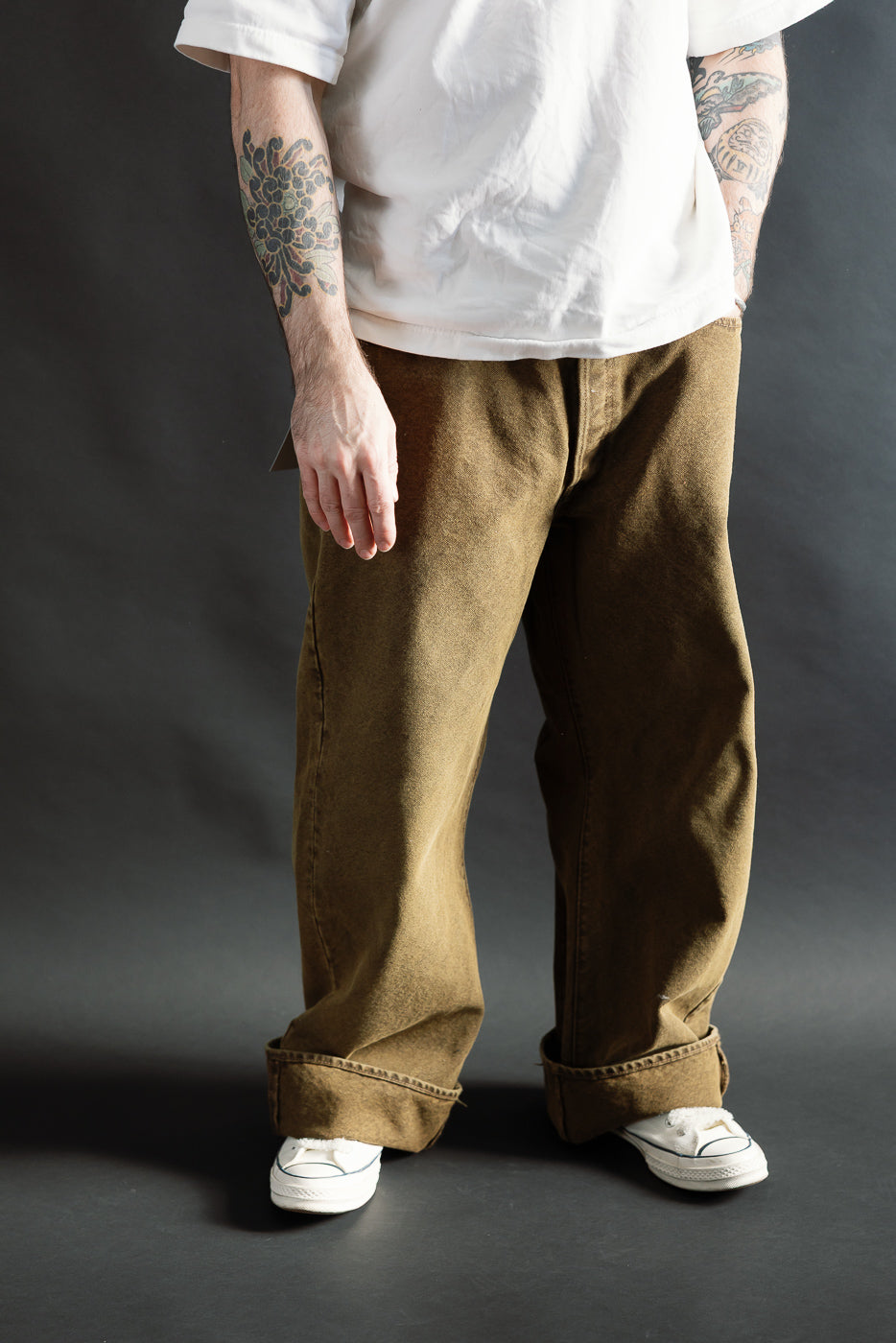 1137CA - Duke 3 Canvas Trousers - Brown