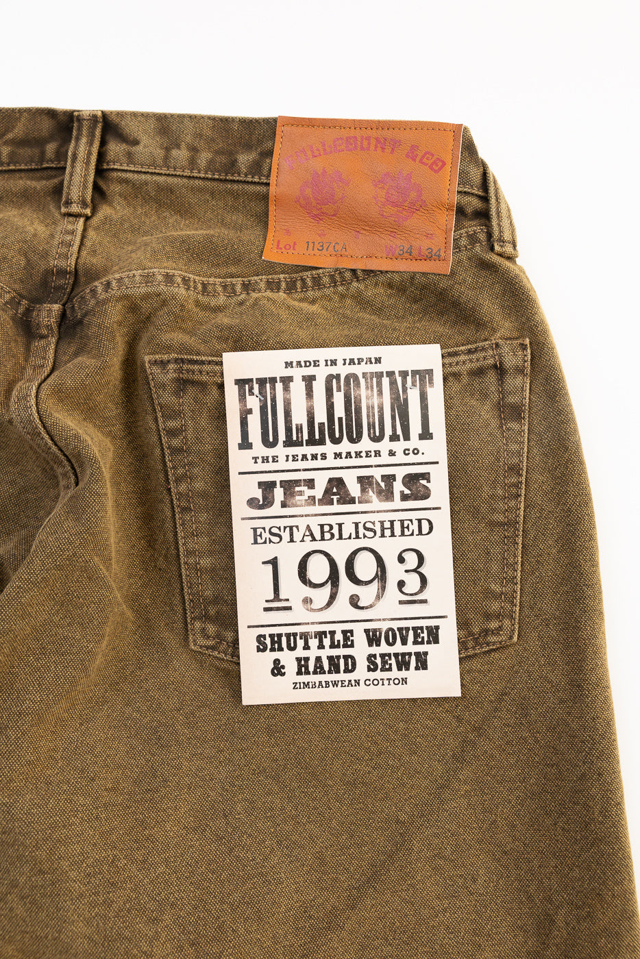 1137CA - Duke 3 Canvas Trousers - Brown