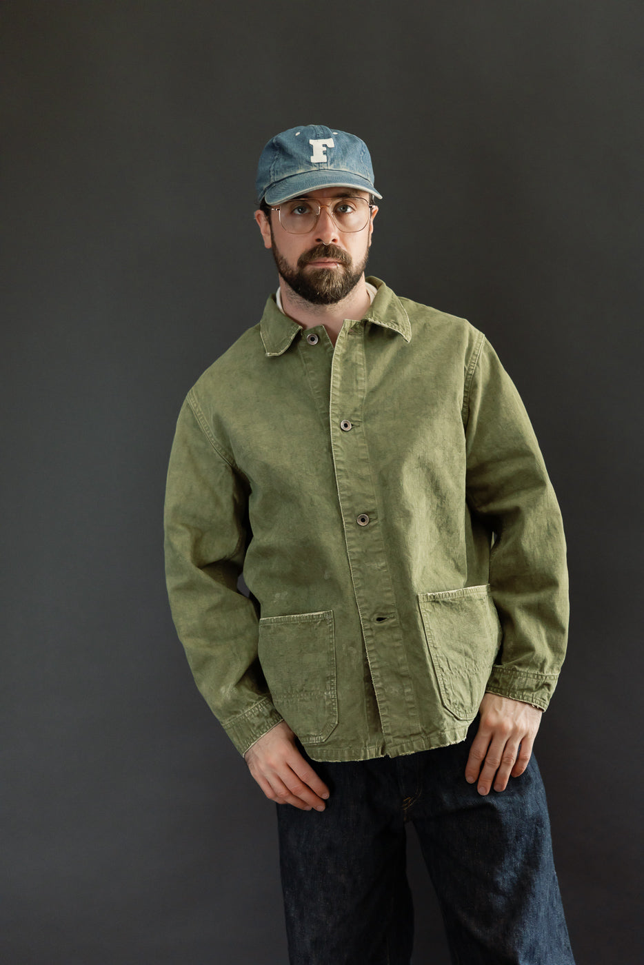 2053VE - Tent Cloth Chore Jacket Vintage Effect