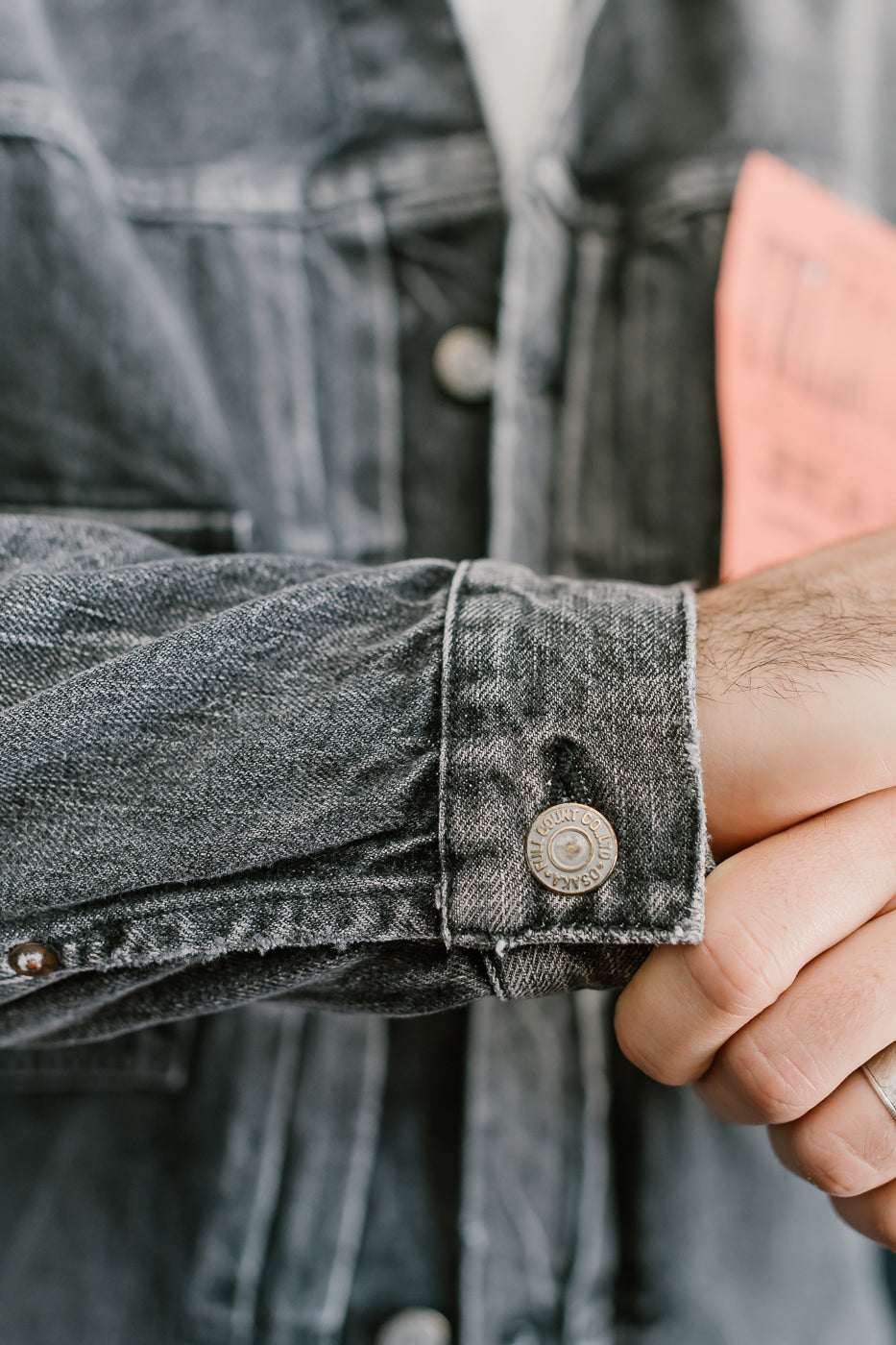 2102BKHW - 13.7oz Black Selvedge Denim Dartford - Type II