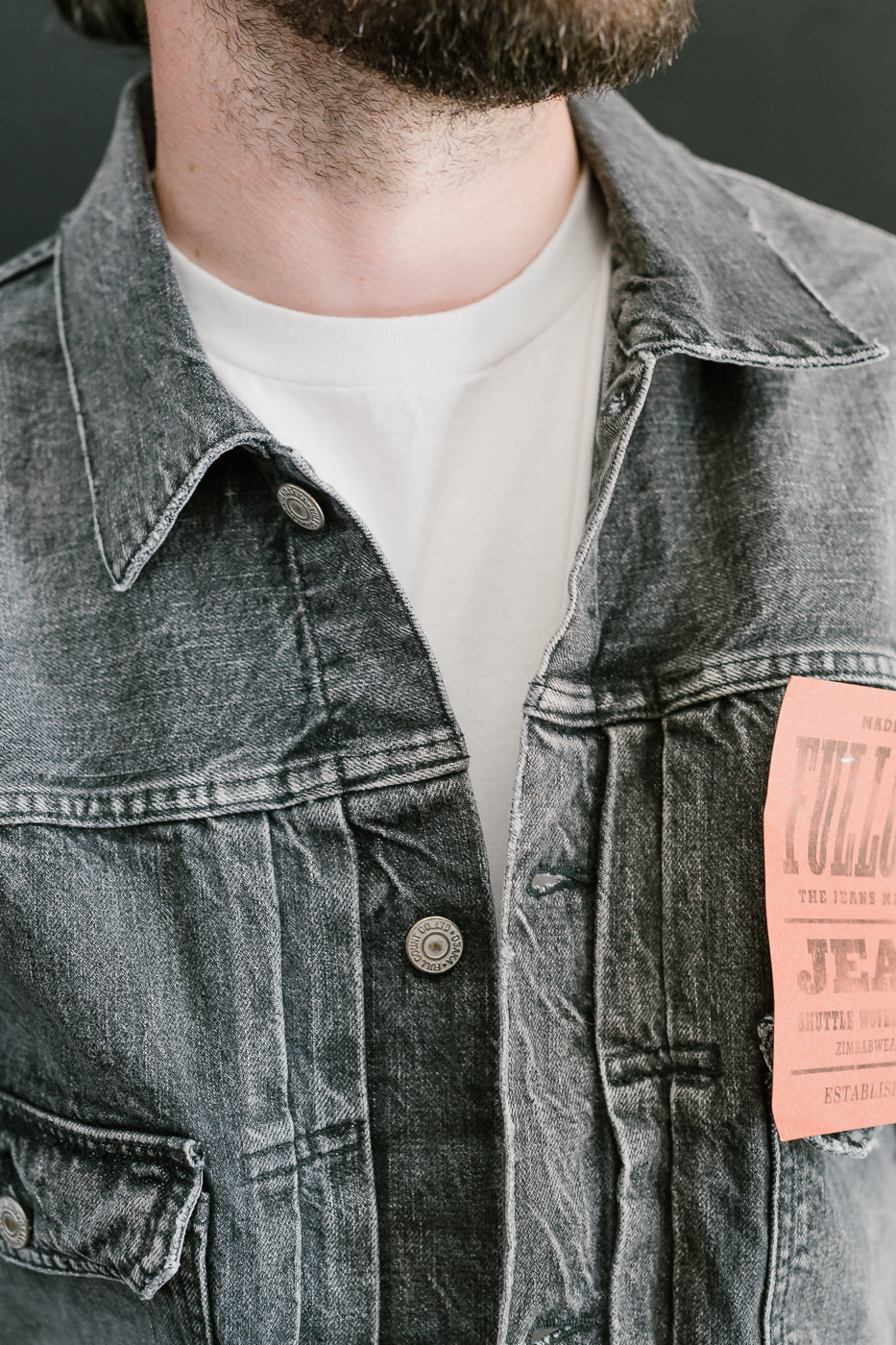 2102BKHW - 13.7oz Black Selvedge Denim Dartford - Type II