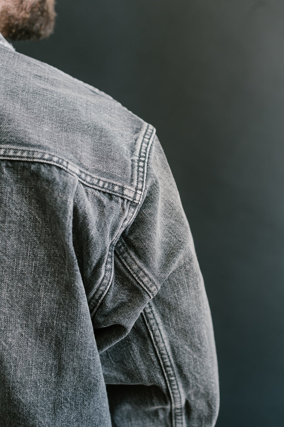 2102BKHW - 13.7oz Black Selvedge Denim Dartford - Type II