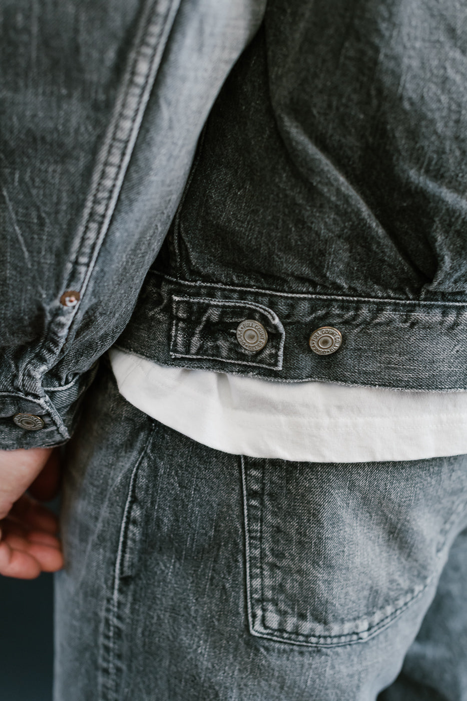 2102BKHW - 13.7oz Black Selvedge Denim Dartford - Type II