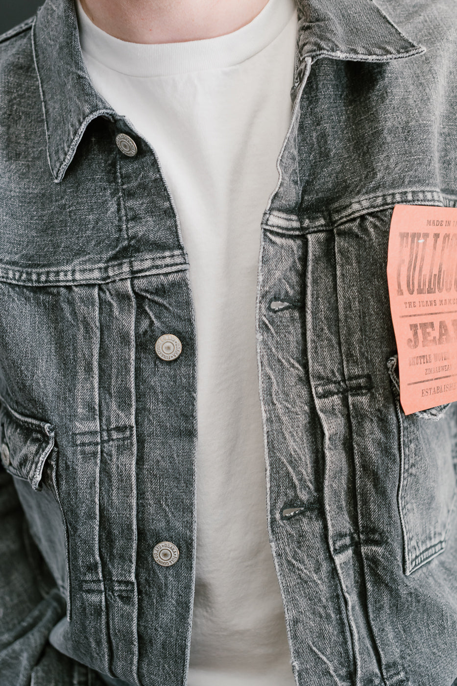 2102BKHW - 13.7oz Black Selvedge Denim Dartford - Type II