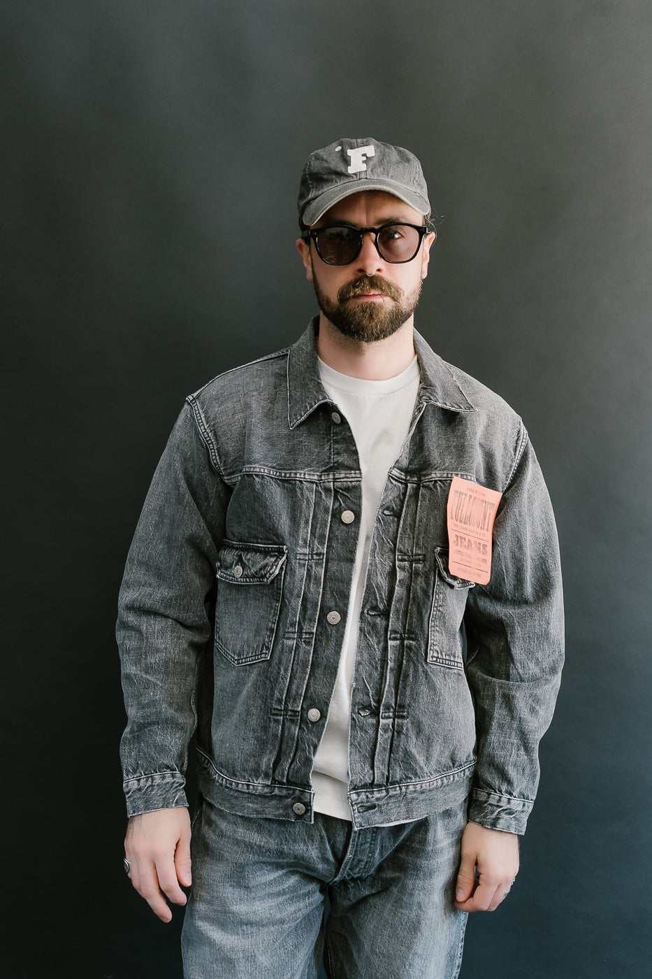 2102BKHW - 13.7oz Black Selvedge Denim Dartford - Type II